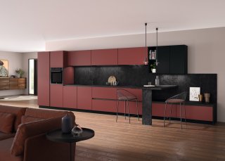 METALINE Panneau laqué noir mat