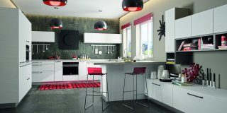 Cuisine tout équipée avec un coin repas