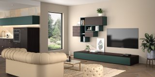 SENSE CROMALINE Mélaminé aspect bois décor Chêne fumé*